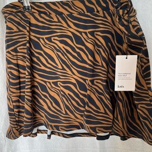 Knix NWT Swim Skirt Animal Print Swimwear XL